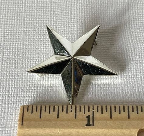 Vintage Star Brooch Silver Star Pin Vintage Silver Star Brooch Star