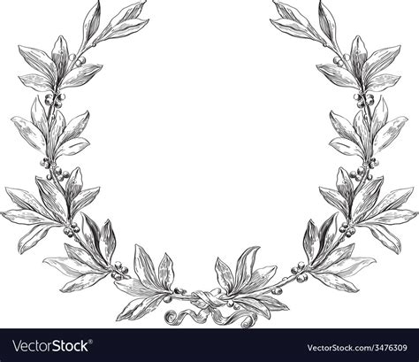 Laurel Wreath Royalty Free Vector Image Vectorstock