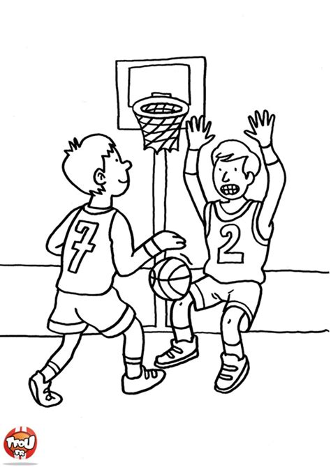 Dessins Gratuits à Colorier Coloriage Basketball à Imprimer