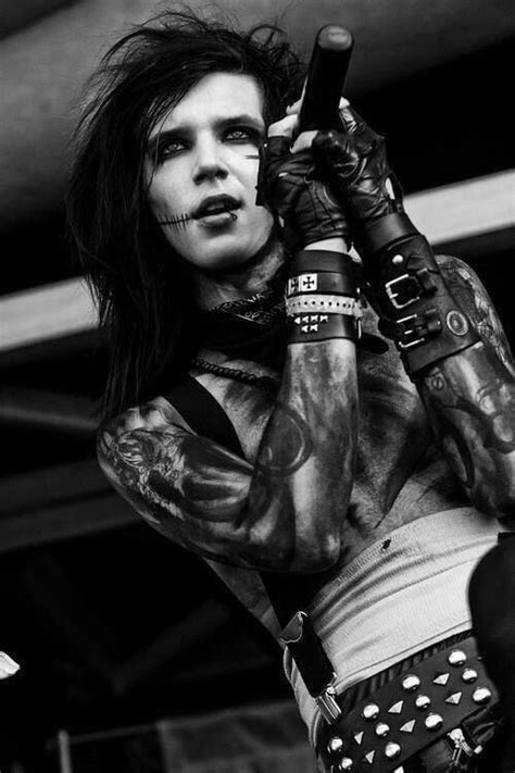 New single fields of bone out now! Andy Biersack, BVB, Black Veil Brides tattoos, lip piercing ️ | Black veil brides andy, Black ...