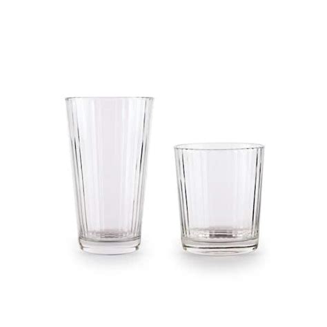 Circleware Drinkware Glassware Entertaining Set Of 16 8 Hi Ball 15 75 Oz 8 Dof 12 5oz Glasses