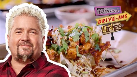 The food network star opened up about his experiences filming the show during a recent podcast with billions creator brian koppelman. Korean Pork Tacos | Diners, Drive-ins and Dives with Guy ...