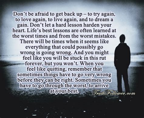 Dont Be Afraid To Get Back Up To Try Again