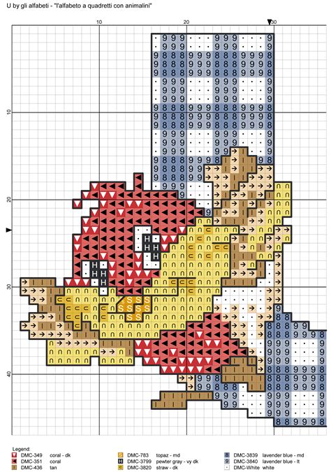 A Cross Stitch Pattern With An Image Of A Cartoon Character