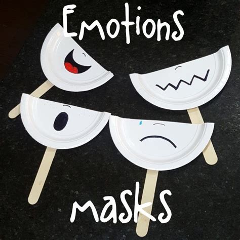 Emotions Masks Happy Toddler Mom Emotions Preschool Activities