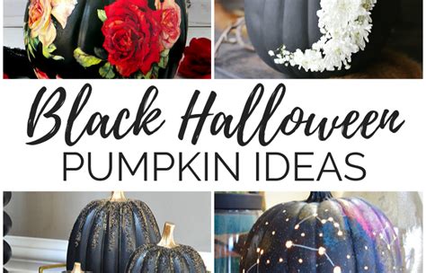 16 Black Halloween Pumpkin Ideas My Pinterventures
