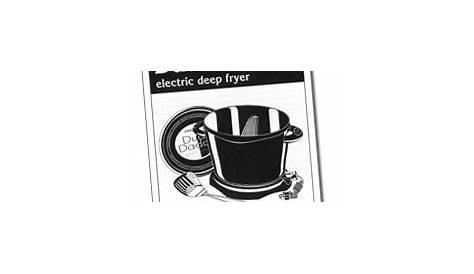 Instruction Manual for the DualDaddy™ electric deep fryer - Deep Fryers