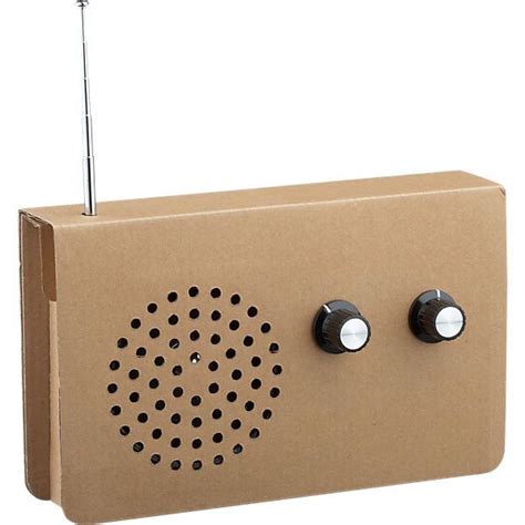 Cardboard Radio In Electronics Cb2 Radio Modern Home Electronics