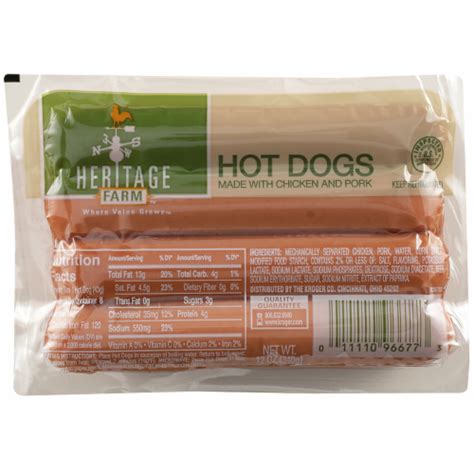 Heritage Farm Hot Dogs 12 Oz Kroger