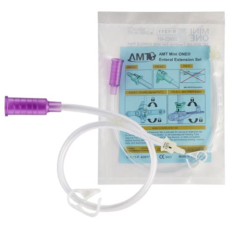 Amt Mini One Straight Connector With Bolus Adapter Carewell