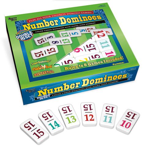 Double 15 Number Dominoes Professional Size Puremco Dominoes