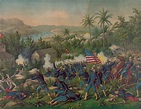 Spanish American War Soldiers Fighting