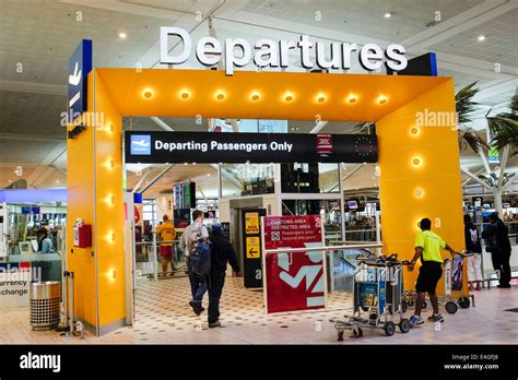 Departure Gate Brisbane International Airport Australia Stock Photo Alamy