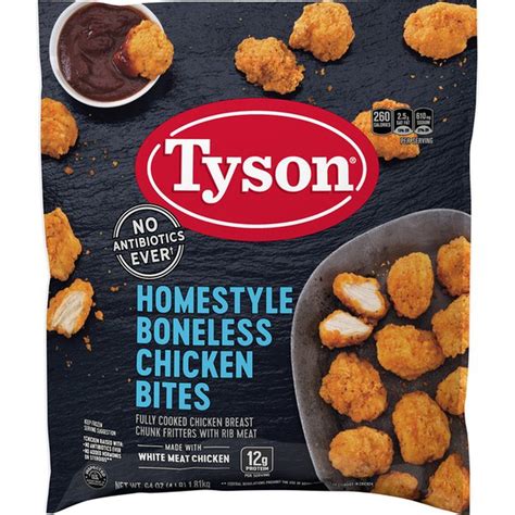 Tyson Homestyle Boneless Chicken Bites Lb Frozen Lb Instacart
