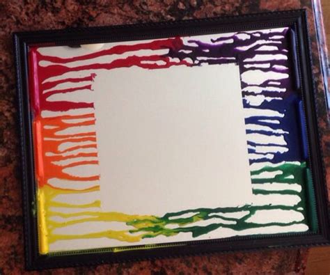 Melted Crayon Art Mirror Only 30 Crayon Art Melted Melting