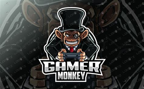 Gamer Monkey Mascot Logo Gamer Monkey Esports Logo Gaming
