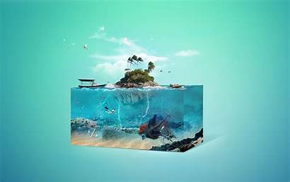4k Island Underwater Wallpapers Fantasy Tropical 3d