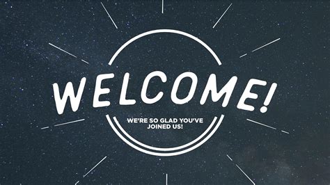 Generic Welcome Slides - Church Media Drop