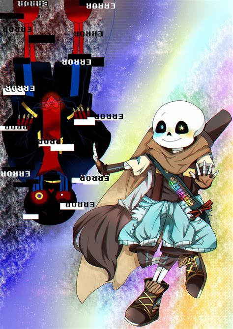 Everyone screaming, their universe slowly dying and all those painful deaths in it. Ink!Sans and error!sans (With images) | Undertale pictures ...