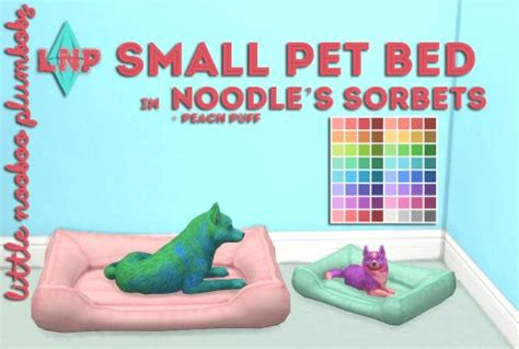 Small Pet Bed Recolors For The Sims 4 Spring4sims Sims 4 Pets Sims
