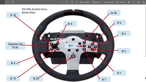 Assetto Corsa Fanatec CSL Elite Button Map