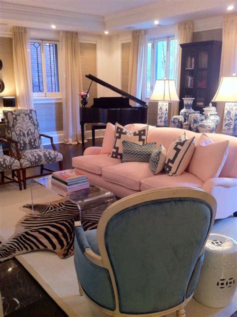 Pink And Bluemy Sisters Living Roomshe Is So Ted