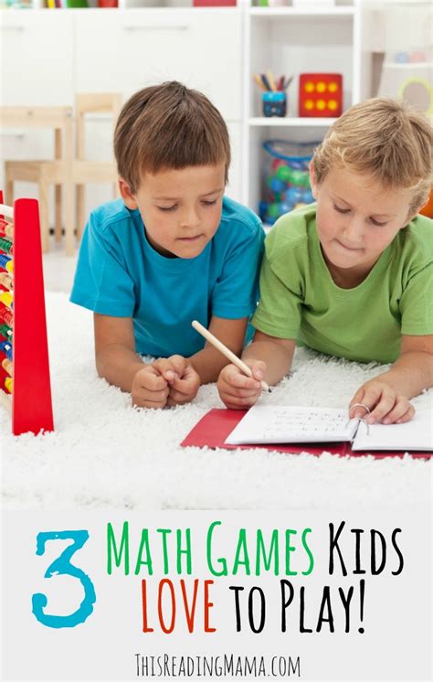 These games have no violence, no empty action, just a lot of challenges that will make you forget you're getting a mental workout! 3 Math Games Kids Love - This Reading Mama