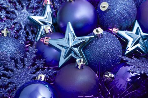 Photo of blue christmas decorations  Free christmas images