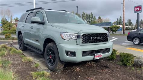 The Ultimate Compromise 2021 Toyota Sequoia Trd Pro In Lunar Rock