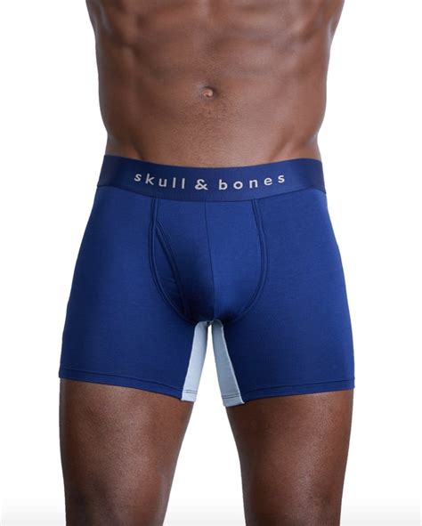 Skull And Bones Just The Bones Boxer Brief In Navy The Best Stylish