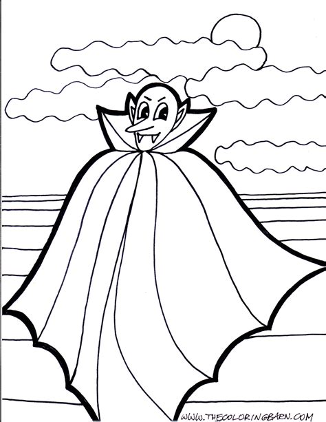 Vampire Coloring Pages Free Printable Coloring Pages