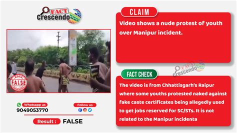 Video Of Nude Protest Of Youth Over Fake Caste Certificate In