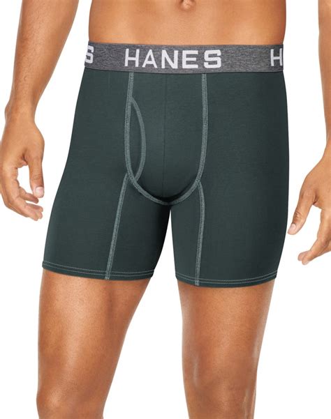 Hanes Ultimate® Men S Comfort Flex Fit® Ultra Soft Cotton Modal Boxer Briefs Assorted Colors 4 Pack
