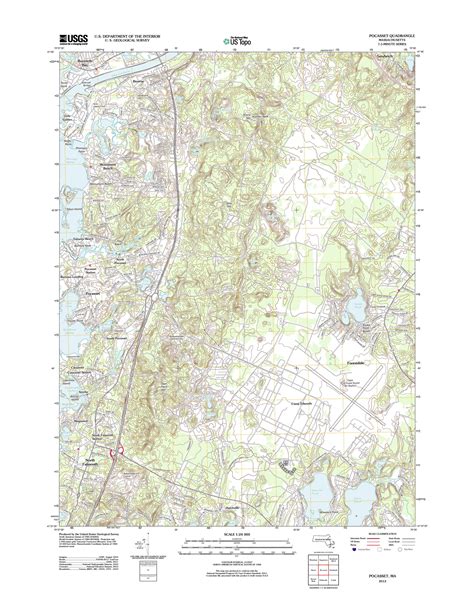 Pocasset Massachusetts 2012 Usgs Old Topo Map Reprint 7x7 Ma Quad Old Maps