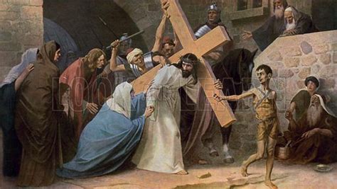 Jesus Meets His Mother Mary While Carrying His Cross In 2021 Jesus Images Historical