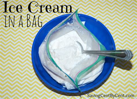 Have you ever made ice cream in a bag before? Homemade Ice Cream in a Bag - Saving Cent by Cent