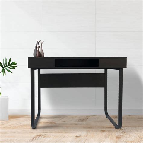 Bureau Computer Tafel Stoer Sidetable Industrieel Modern Zwart