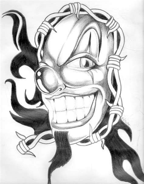 Pin Drawing A Clown By Wizard Youtube Jan 21 2011 On Pinterest Tattoo
