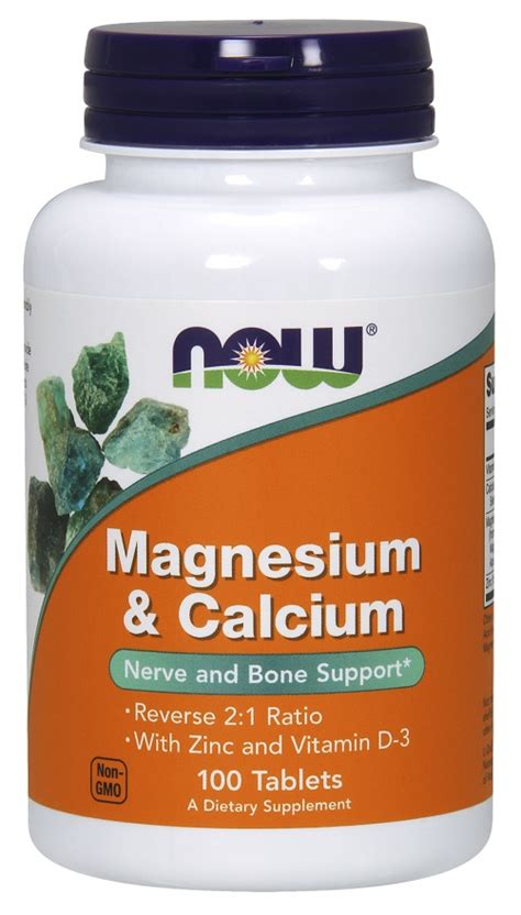 How much calcium and magnesium should you take? NOW Foods Magnesium & Calcium with Zinc and Vitamin D3 ...