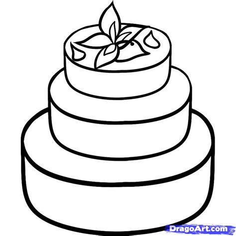 How To Draw A Wedding Cake Step By Step Food Pop Culture Free