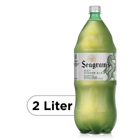 Seagrams Diet Ginger Ale Soda Soft Drink 2 Liters
