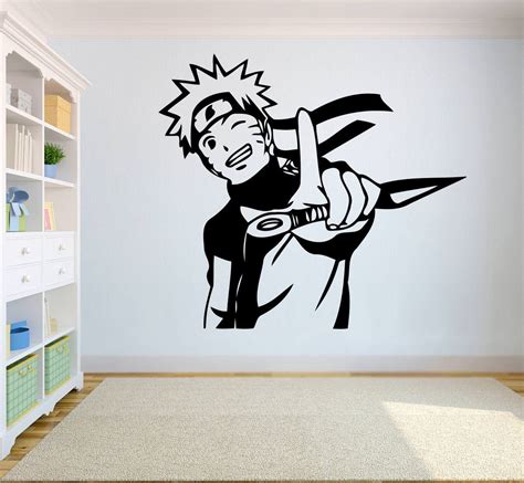 Cvanu Naruto Vinyl Wall Decal Naruto Uzumaki Vinyl Sticker Anime Art