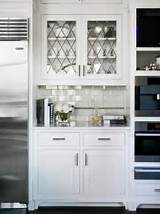 Pictures of White Glass Front Refrigerator