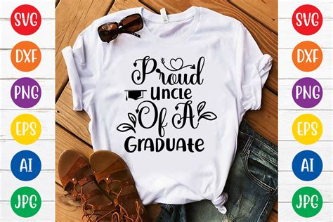 Proud Uncle Of A Graduate Svg Design Graphic By Digitalart · Creative