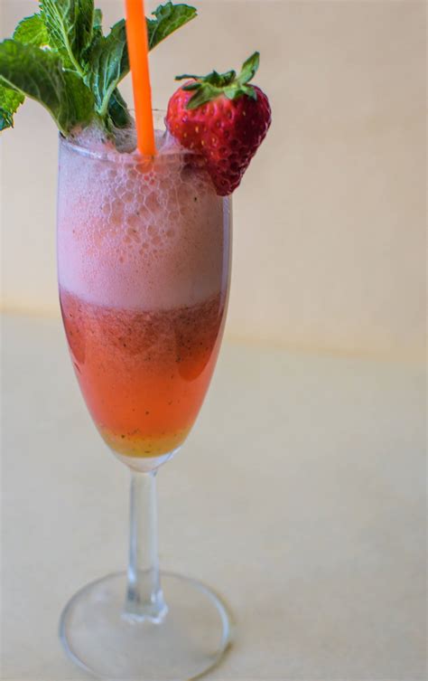Sparkling Strawberry Mocktail Recipe By Archanas Kitchen