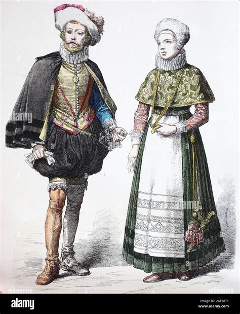 National Costume Clothes History Of The Costumes Nobleman With Woman