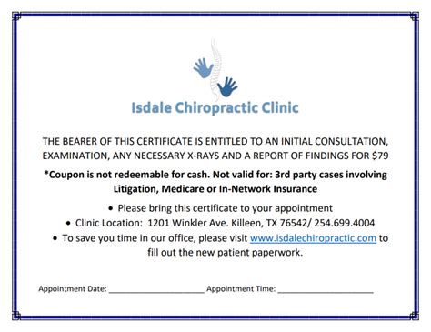 New Patient Special Isdale Chiropractic