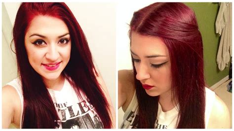 Black and red shades do complement each other very well. How To Dye Dark Hair RED Without BLEACH! - YouTube