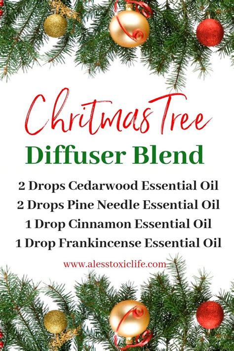 Christmas Tree Diffuser Blend With Text
