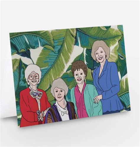 Golden Girls Greetings Birthday Card Blanche Rose Dorothy Etsy Uk